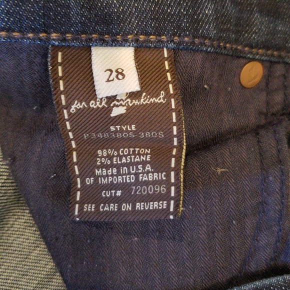 7 for all mankind Dojo crop jeans womens size 28 - Picture 6 of 7